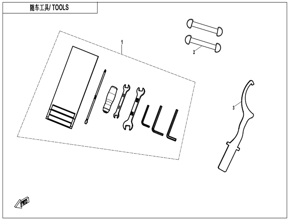 700MT 2026 F20-v2 Tools exploded diagram